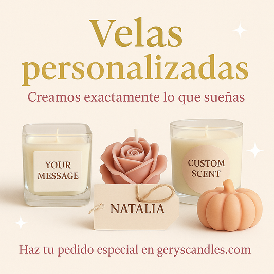 Velas personalizadas: creamos exactamente lo que sueñas ✨🕯️